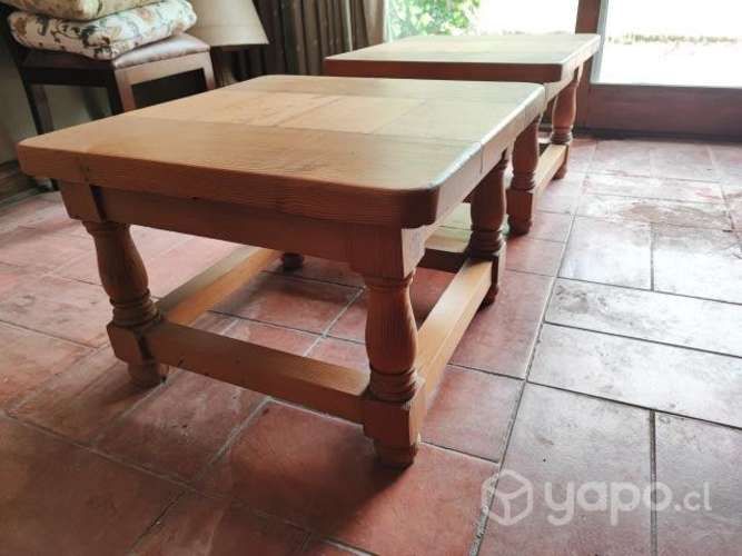 Par de Mesas de centro madera maciza