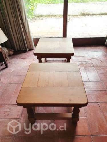 Par de Mesas de centro madera maciza