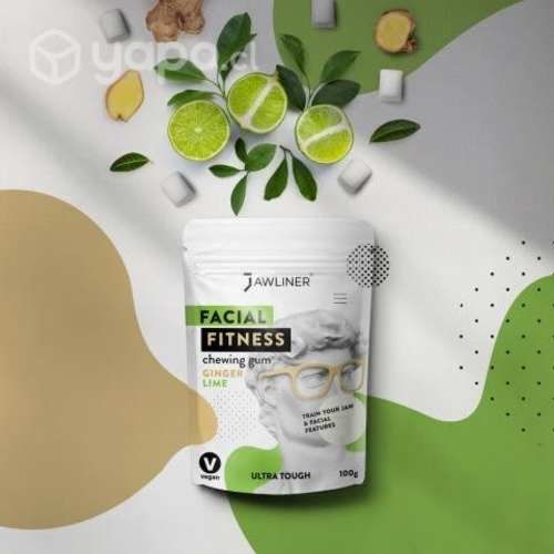 Chicle Extra Duro Facial Fitness - Lima/Jengibre