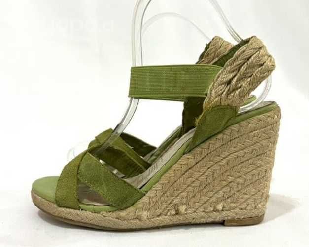 Chala Cuero y Elástico Hush Puppies N*36.5 Verde