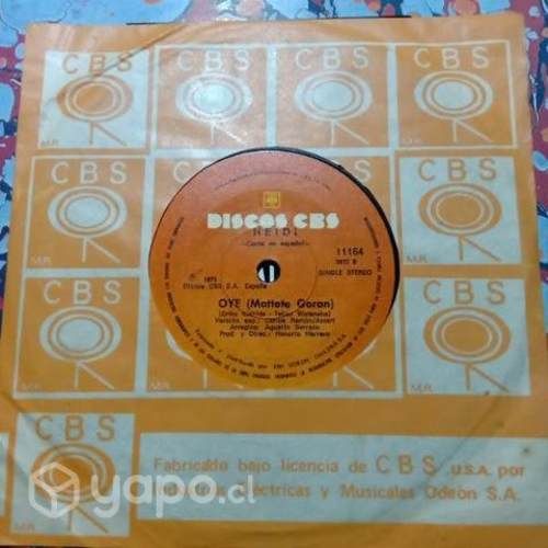 Vinilo Lp 7&quot; Single 45 Heidi Dime , Abuelito / Oye