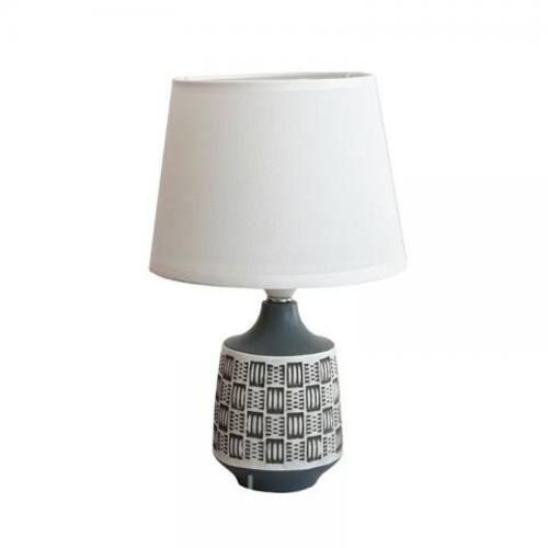 Lampara de velador para mesa base pintada 21224