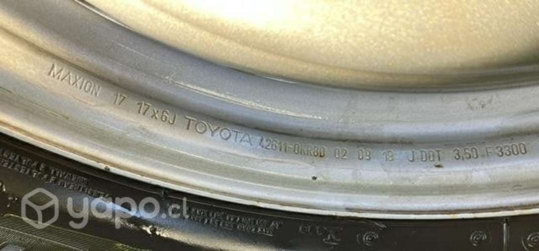 Neumáticos y llantas Hilux 2018