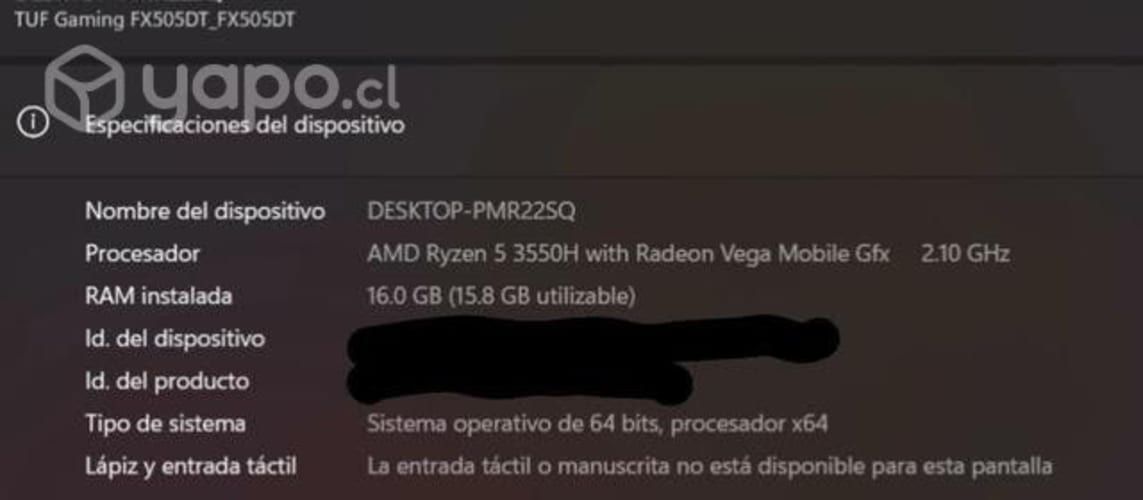 Notebook Gamer Asus Tuf fx505dt gtx 1650