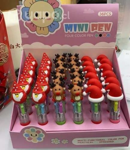 Docena lapiceros navideños