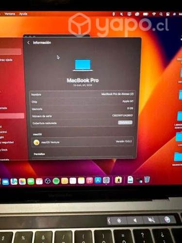 MacBook Pro M1 2020 TOUCH BAR