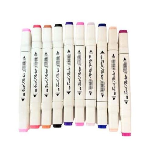 Marcadores 48 Colores Doble Punta Gruesa y Fina