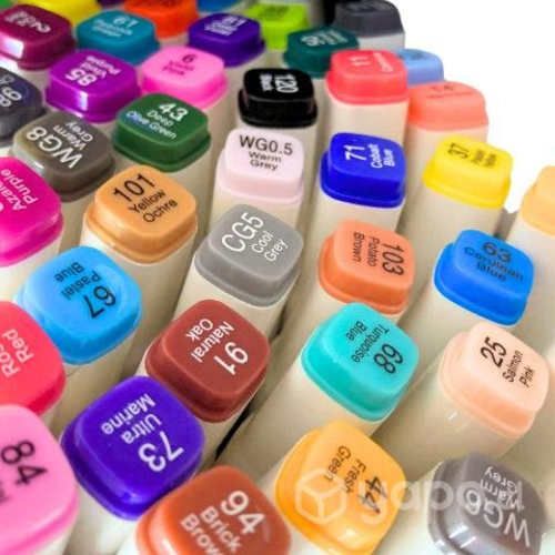 Marcadores 48 Colores Doble Punta Gruesa y Fina