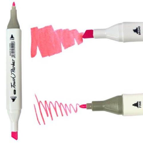 Marcadores 48 Colores Doble Punta Gruesa y Fina