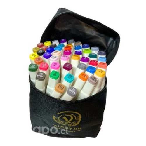 Marcadores 48 Colores Doble Punta Gruesa y Fina