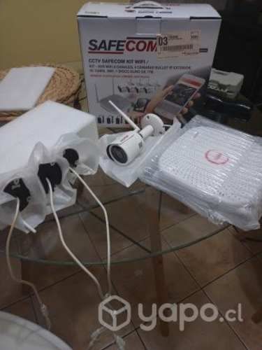 Kit CCTV 4 cámaras IP WIFI SCPGE4SF200 Safecom