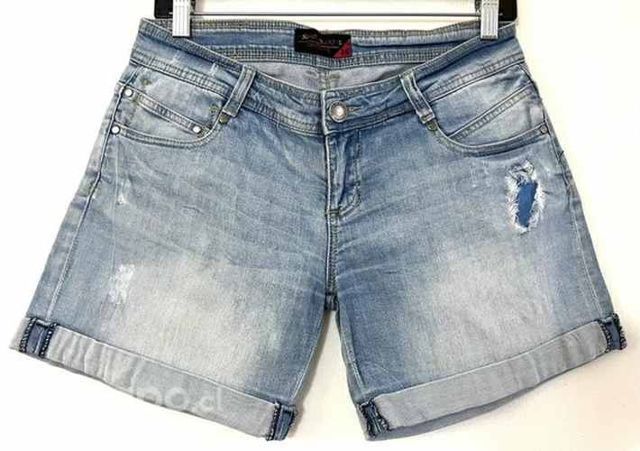 Short Elástico Marca Opposite Talla 38 Celeste