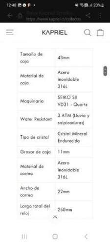 Reloj Kapriel Smoke Original