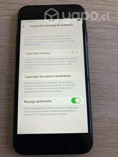 IPhone SE (2da generación) sin cargador
