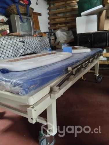 Catre clínico con colchón