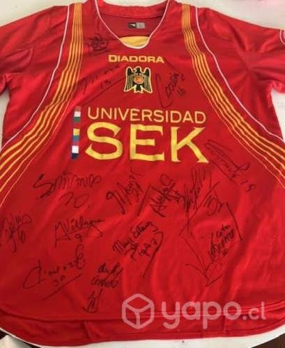 Polera original Unión Española 2009, autografiada