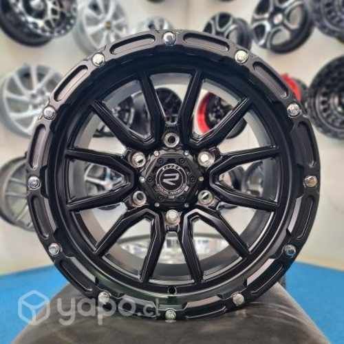 Llantas Aro 16x8,5 6x139 Negro Mate L200 Hilux etc