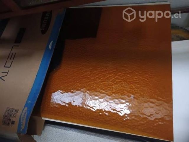 Vidrio martelé ambar