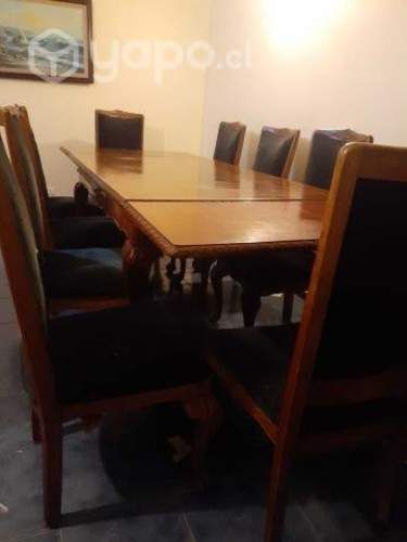 Comedor de madera antiguo para 10 personas