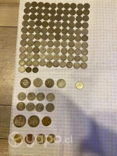 Coleccion de monedas antiguas chilenas
