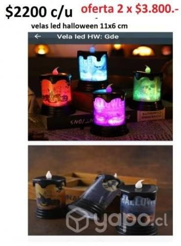 Velas led hallowen