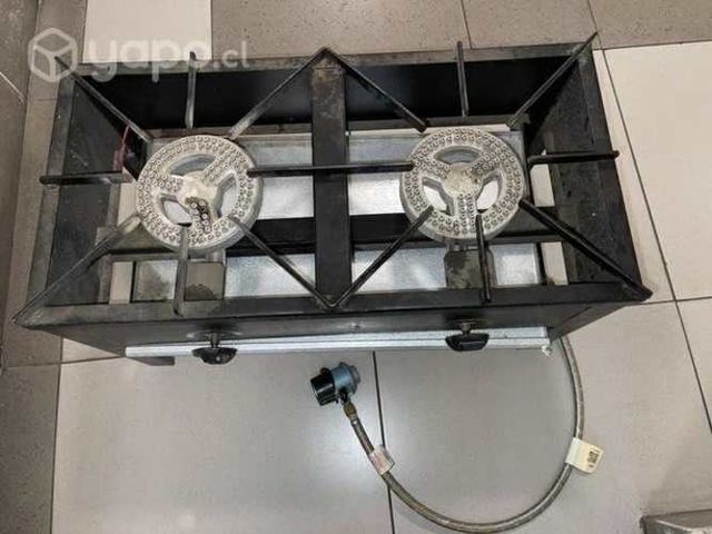 Anafe a gas / marca Maigas / 2 hornillas / baja