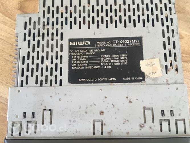 Radio Aiwa para vehículo