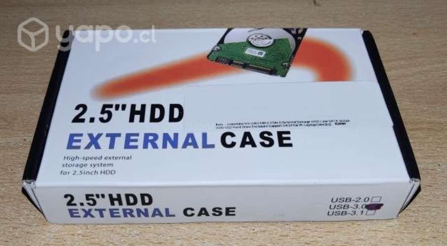 UnionSine carcasa Transparente para HDD & SSD de 2