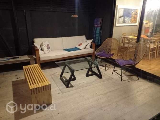 Mesa de centro de vidrio