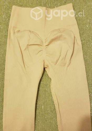 Calzas Push Up Color Beige Talla S