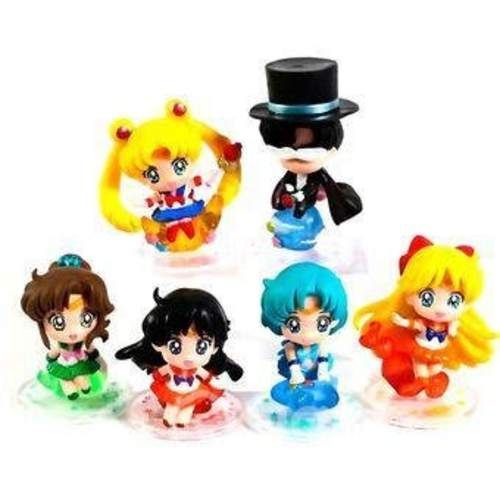 Set De 6 Figuras Sailor Moon Edicion Especial -