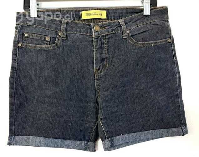 Short Elástico Marca Boulevard Talla 40 Azul