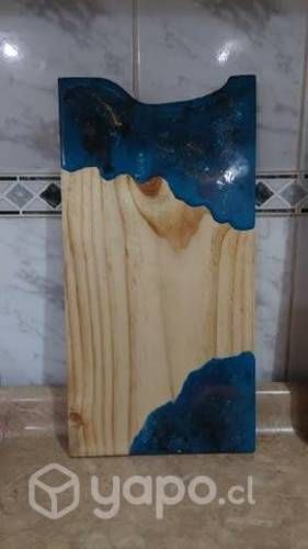 Tablas de picoteo con resina