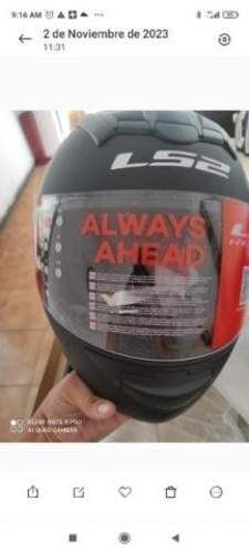 Casco de moto LS2 nuevo negro
