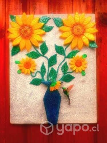 Cuadros de madera ,pintado y protegido