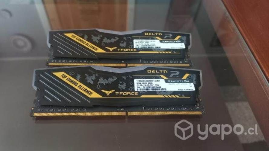 Gráfica Asus gtx 1650 super + 2 ram de 8 GB C/U