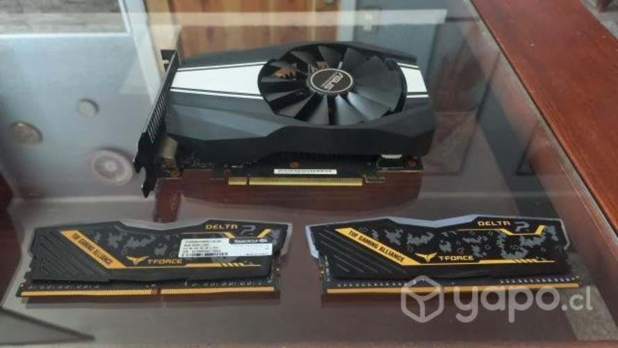Gráfica Asus gtx 1650 super + 2 ram de 8 GB C/U