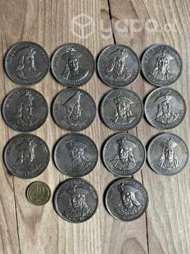 Antigua colección medallas Inca Plata 1958 Camusso