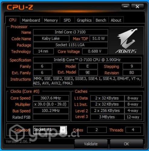 Pc Gamer I3/rx 480 8gb/m.2 128gb/hdd 1000gb /ram D