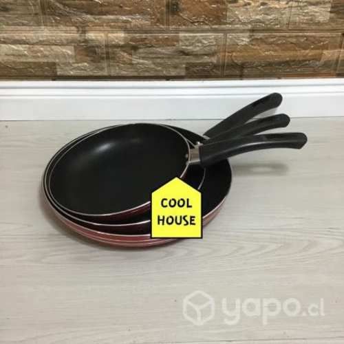 Sartenes antiadherentes de Acero y teflón