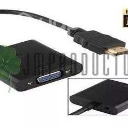 Cable Convertidor Adaptador Hdmi A Vga Full Hd + C
