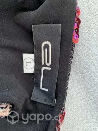 Vestido para fiestas lentejuelas y plisado