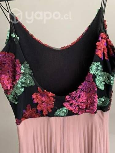 Vestido para fiestas lentejuelas y plisado