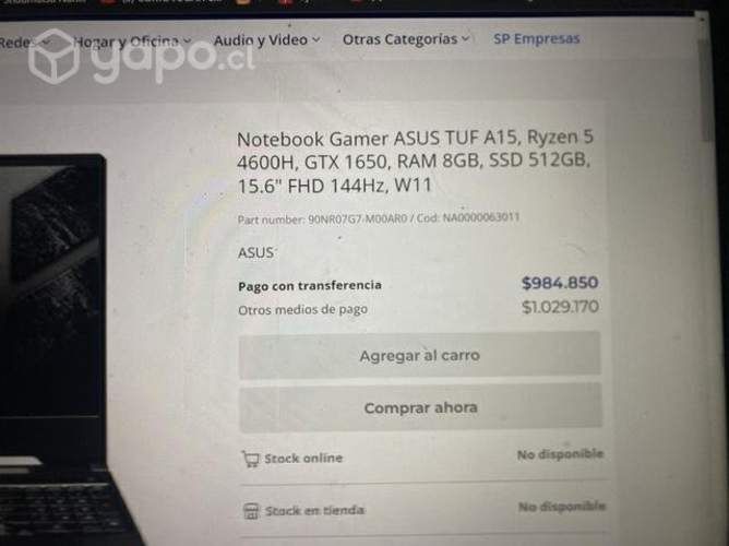 Asus Tuf Gaming A15 FA506IC