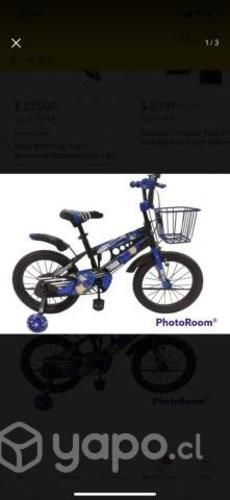 Bicicleta aro 16 niño roja