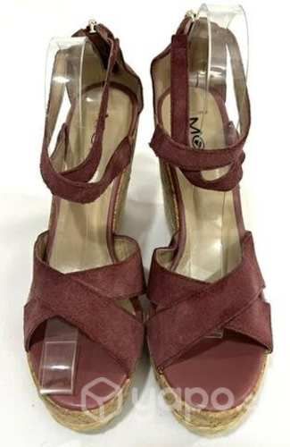 Chala Taco Chino Cuero Marca Mor N*39 Burdeo