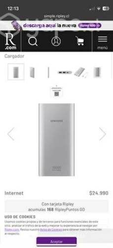 Batería Samsung tipo c