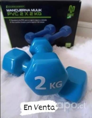 Pesas de 2 kilos + colchón para hacer ejercicios