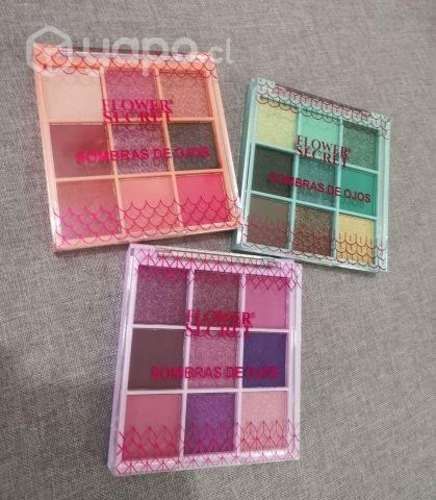 3 paletas de sombras