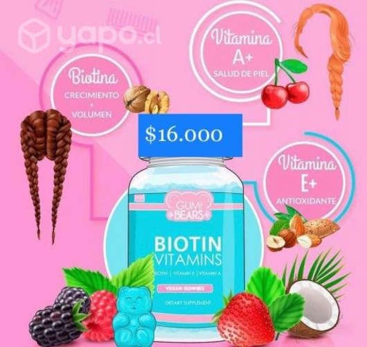 Biotina Vitaminas Gummi Bears